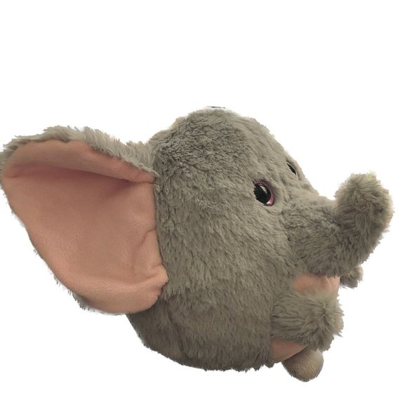 Best Made Toys Stuffed Elephant FatHead Grey Pink Plush 8" - Picture 5 of 8